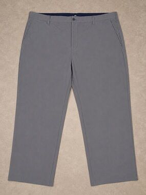 IZOD Golf Pants Men 48x29 Gray Stretch Performance Big Tall Flat Front